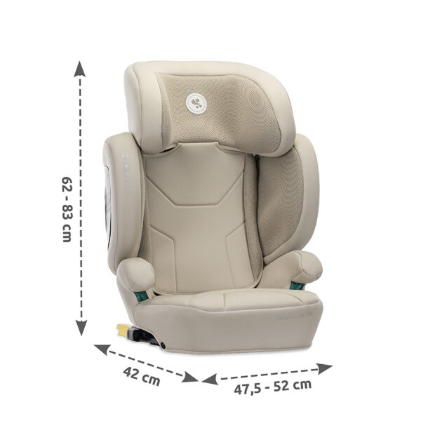 GROWGO_Dimensions Lorelli Κάθισμα Αυτοκινήτου Growgo Isofix 100-150cm (15-36kg) Green