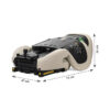 GROWGO_Dimensions Folded Lorelli Κάθισμα Αυτοκινήτου Growgo Isofix 100-150cm (15-36kg) Green