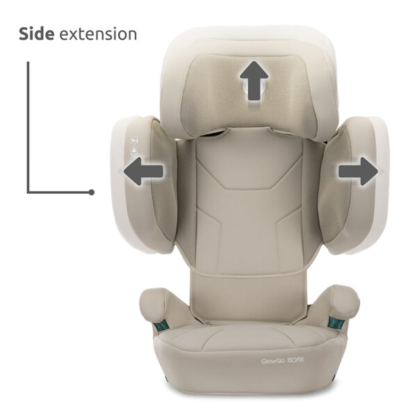 GROWGO_Side extension Lorelli Κάθισμα Αυτοκινήτου Growgo Isofix 100-150cm (15-36kg) Green