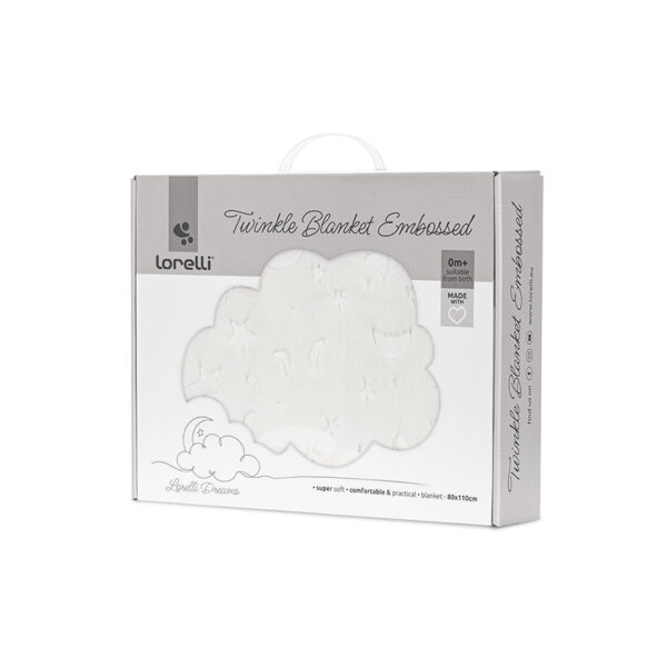 10340192501_2 Lorelli Κουβέρτα Αγκαλιάς Ανάγλυφη 80x110cm Twinkle White