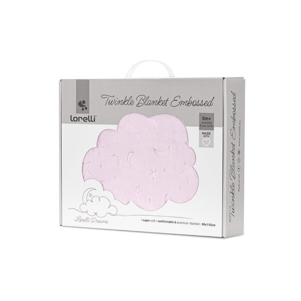 10340192502_2 Lorelli Κουβέρτα Αγκαλιάς Ανάγλυφη 80x110cm Twinkle Pink
