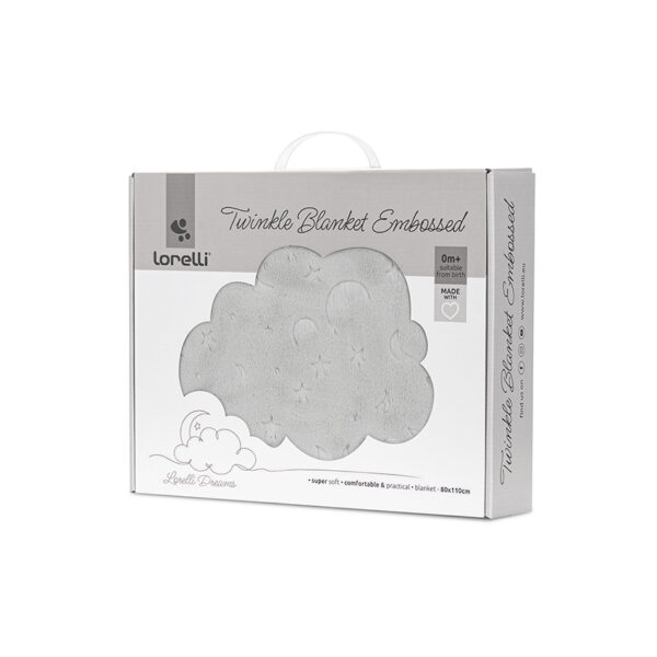 10340192503_2 Lorelli Κουβέρτα Αγκαλιάς Ανάγλυφη 80x110cm Twinkle Grey