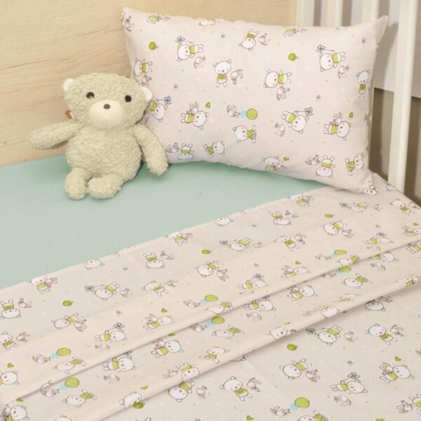 46-6706-213 (1) Oliver Baby Σεντόνια Κούνιας 3 τεμ. 110x160cm 100% Βαμβάκι Design 213