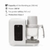 7in1 HEALTHY BABY CHEF-Capacity_Power_Cord_Protection Class Lorelli Ατμομάγειρας/ Μπλέντερ 7 Σε 1 Healthy Baby Chef 220V White