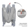 MOONHUG_Easy and quick one-hand folding mechanism Lorelli Παρκοκρέβατο με κλείσιμο-άνοιγμα Moon Hug One Touch 1 Layer Grey