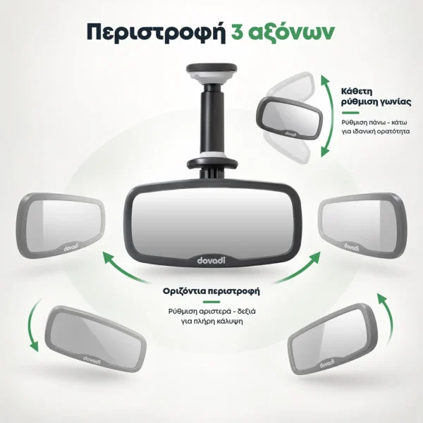 Dovadi Βρεφικός Καθρέφτης Αυτοκινήτου BabyView Mirror