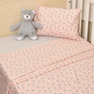 Oliver Baby Σεντόνια Κούνιας 3 τεμ. 110x160cm 100% Βαμβάκι Design 215
