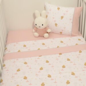 Oliver Baby Σεντόνια Κούνιας 3 τεμ. 110x170cm Κατωσέντονο με Λάστιχο Design 412