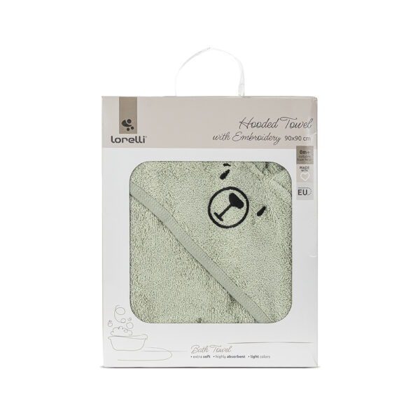 Lorelli Βρεφική Κάπα-Μπουρνούζι 90/90cm με Κουκούλα SOFT Green