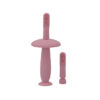 Lorelli Silicone Baby Toothbrush With Guard Pink