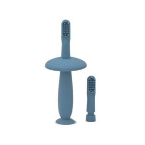 10240360002 Lorelli Silicone Baby Toothbrush With Guard Blue